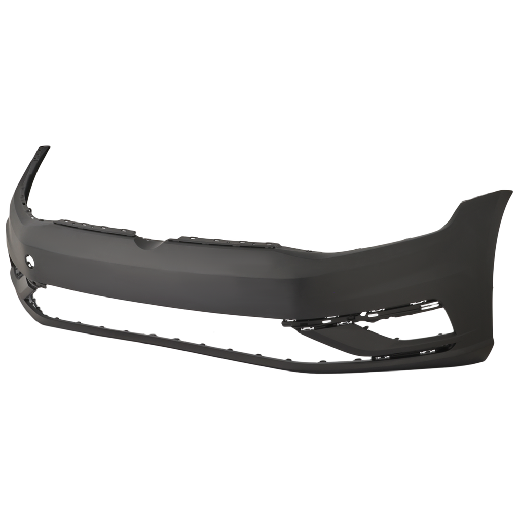 GOLF 18-21 FRONT BUMPER COVER, Primed, w/o Parallel Park Assist Sensor Holes