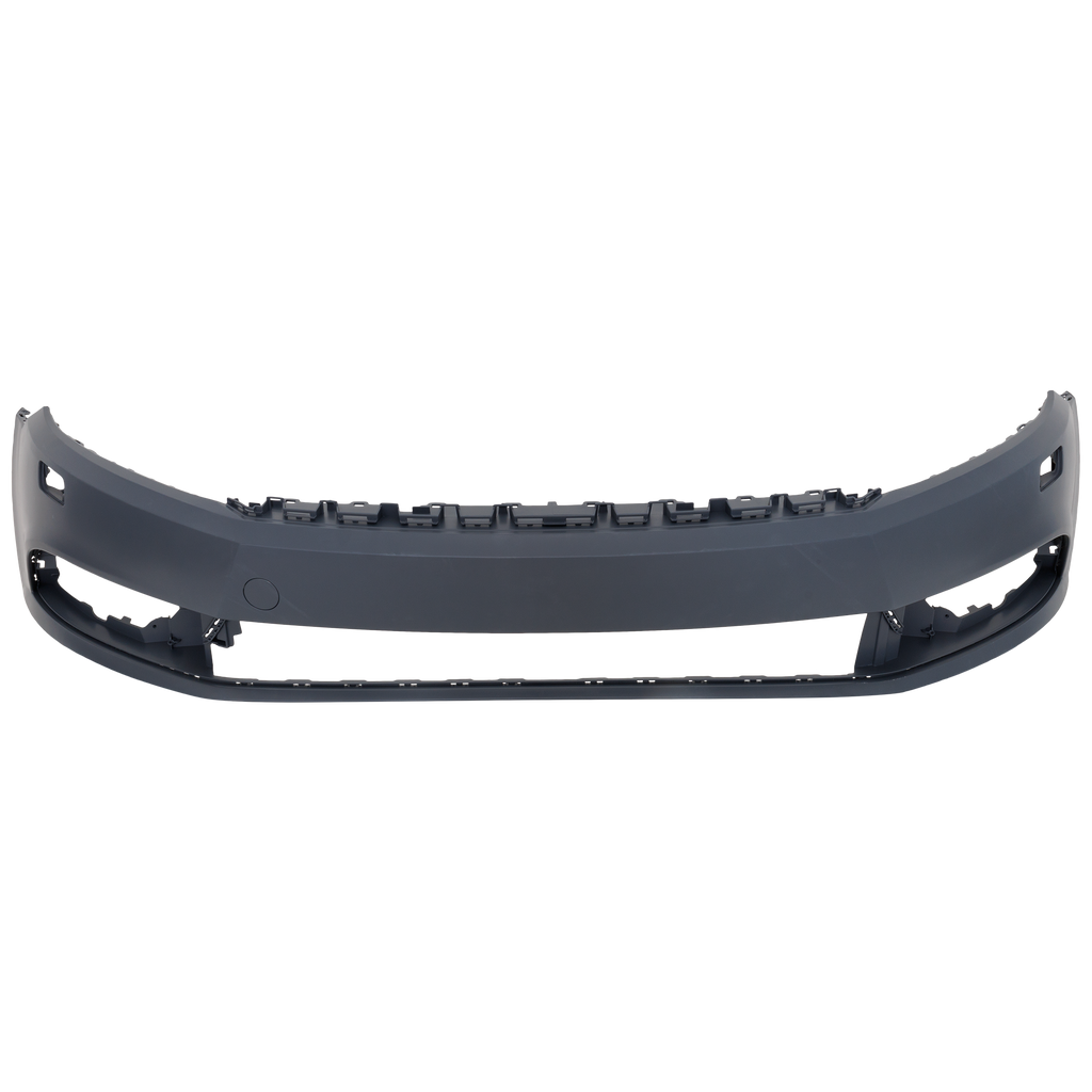 CC 13-17 FRONT BUMPER COVER, Primed, w/o Park Assist Sensor Holes, (Exclude R-Line/R-Line Executive Models)