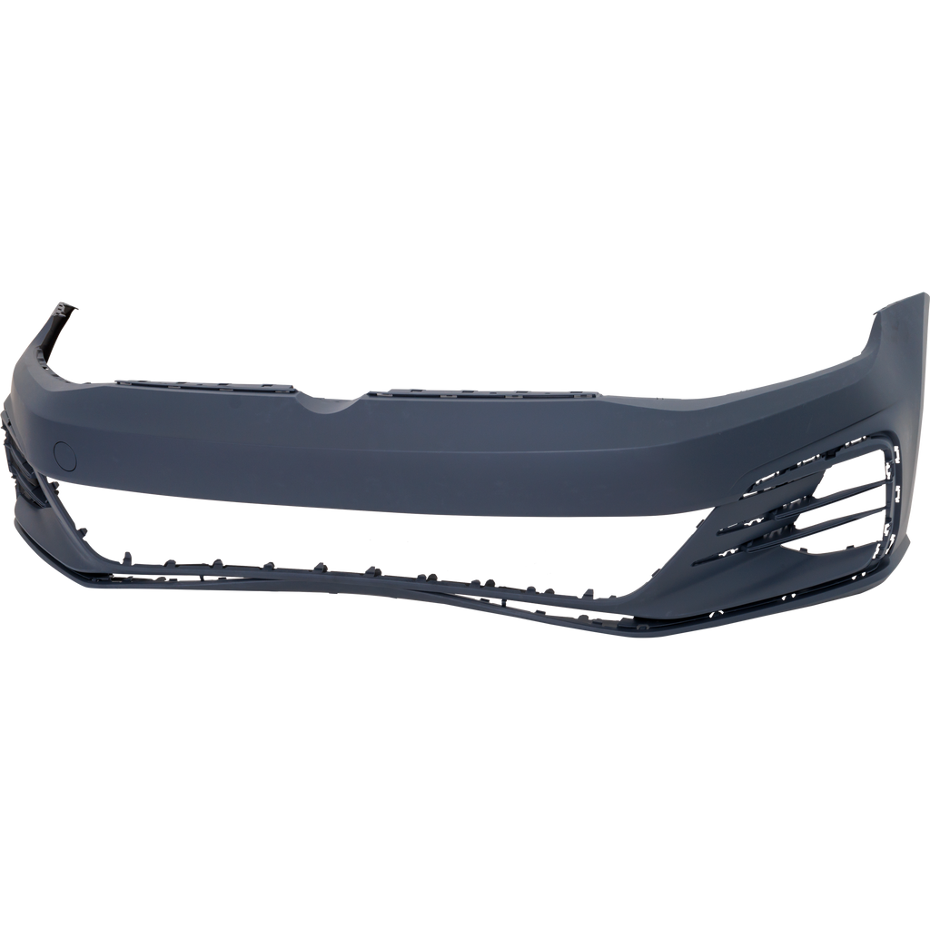 GOLF/GTI 18-21 FRONT BUMPER COVER, Primed, w/o Park Assist Sensor Holes and Headlight Washer Holes