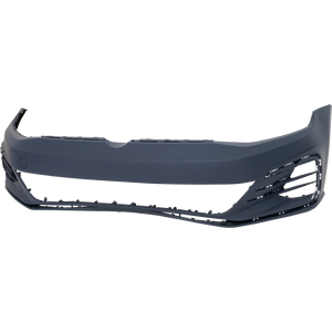 GOLF/GTI 18-21 FRONT BUMPER COVER, Primed, w/o Park Assist Sensor Holes and Headlight Washer Holes