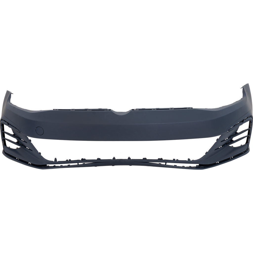 GOLF/GTI 18-21 FRONT BUMPER COVER, Primed, w/o Park Assist Sensor Holes and Headlight Washer Holes