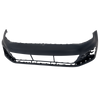 GOLF/GTI 15-17 FRONT BUMPER COVER, Primed, w/o Park Distance Control Sensor Holes and Headlight Washer Holes