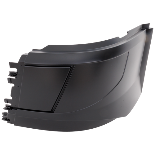VOLVO HD VNL 04-18 FRONT BUMPER END LH, Black, w/o Fog Lamp Hole, Aero Style