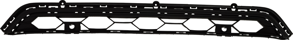 TIGUAN 18-21 FRONT BUMPER GRILLE, Center, Standard Style, w/o Front View Camera, w/ Park Distance Control Sensor Holes