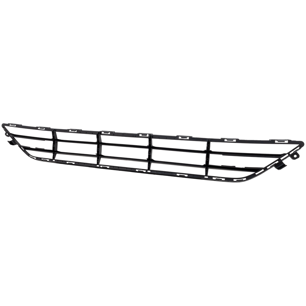 XC90 16-21 FRONT BUMPER GRILLE, Center, Textured Black, w/ Spoiler Hole