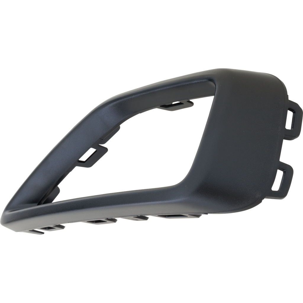 TAOS 22-23 FRONT BUMPER MOLDING LH, Exhaust Bezel, Textured Black