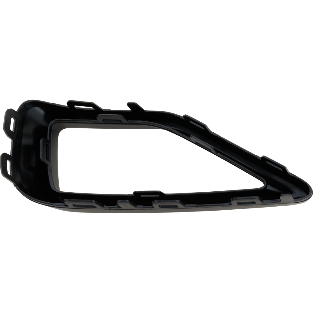 TAOS 22-23 FRONT BUMPER MOLDING LH, Exhaust Bezel, Textured Black