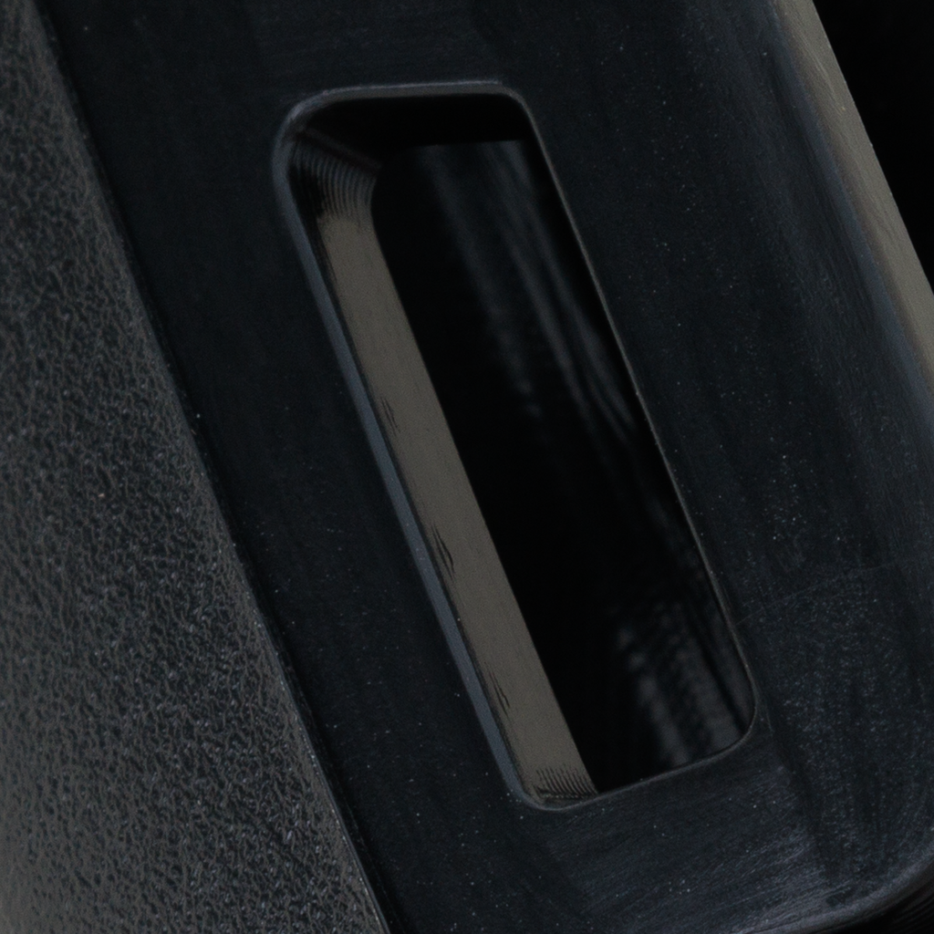 TAOS 22-23 FRONT BUMPER MOLDING LH, Exhaust Bezel, Textured Black