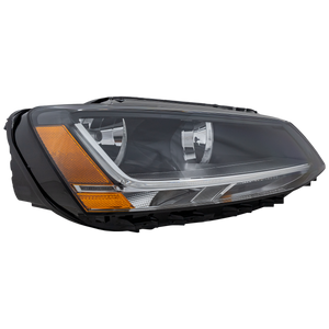 JETTA 17-18 HEAD LAMP RH, Halogen, w/ LED Daytime Running Light - CAPA