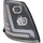 VOLVO HD VNL 04-15 HEAD LAMP RH, Lens and Housing, Halogen, Black Interior, Performance, w/ LED Strip, 12V
