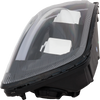 VOLVO HD VNL 04-15 HEAD LAMP LH, Lens and Housing, Halogen, Black Interior, Performance, w/ LED Strip, 12V