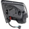 VOLVO HD VNL 04-15 HEAD LAMP LH, Lens and Housing, LED, Black Interior, Performance, w/ LED Strip, 12V
