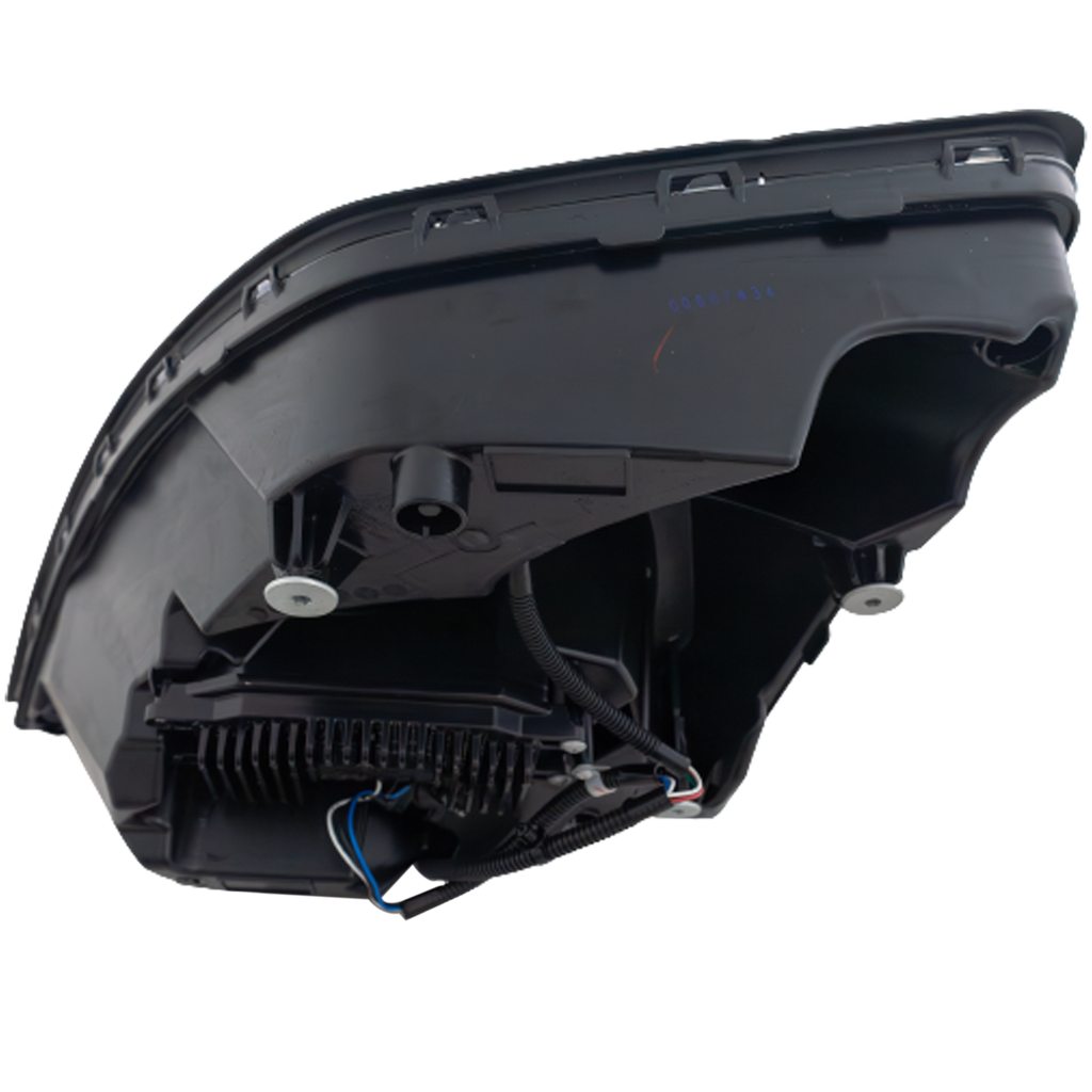 VOLVO HD VN SERIES 15-17 HEAD LAMP RH, Assembly, LED, Black Interior, Standard Type