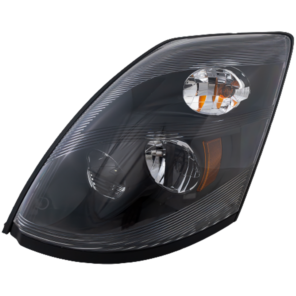 VOLVO HD VN SERIES 15-17 HEAD LAMP LH, Assembly, LED, Black Interior, Standard Type