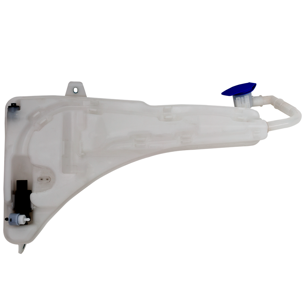 TIGUAN 19-23 WASHER RESERVOIR, Assembly, w/o Headlight Washer Holes, w/ Inlet, Filler, Cap, Pump, Sensor, From 7-9-18