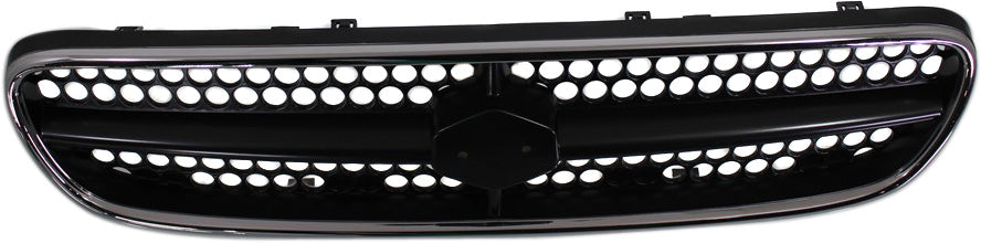 ESTEEM 99-00 GRILLE, Chrome Shell/Painted Silver-Black Insert