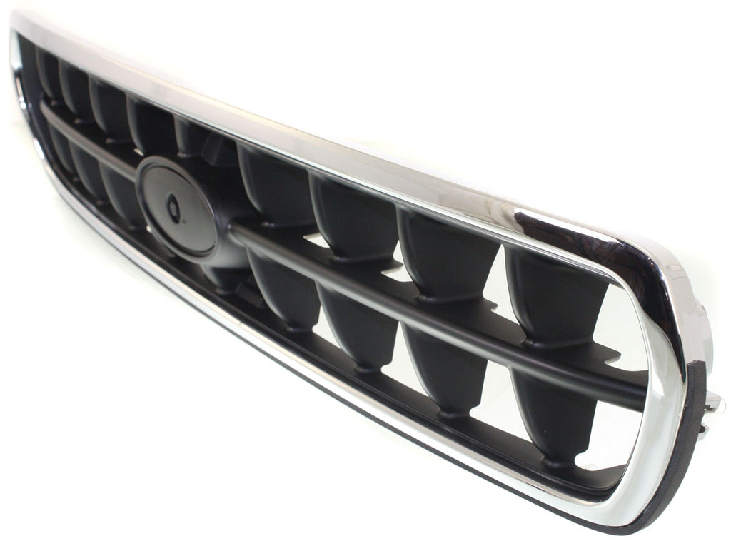 OUTBACK 03-04 GRILLE, Chrome Shell/Painted Silver-Black Insert