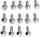 Spectre Accessories|DIFFERENTIAL BOLTS QTY14 CHROME|D