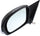 IQ 12-15 MIRROR LH, Power, Manual Folding, Non-Heated, Paintable