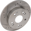 INTEGRA 97-01/RSX 02-06/ACCORD 98-02 REAR BRAKE DISC RH=LH, Cross-drilled and Slotted, (Integra, Type R Model)