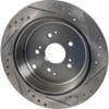 MDX 01-06/PILOT 03-08 REAR BRAKE DISC RH=LH, Cross-drilled and Slotted