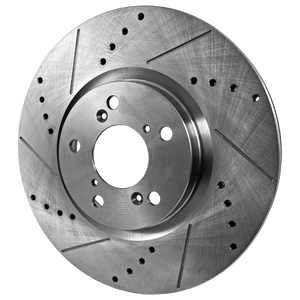 MDX 07-13 / RLX 14-20 FRONT BRAKE DISC RH=LH, Cross-drilled and Slotted