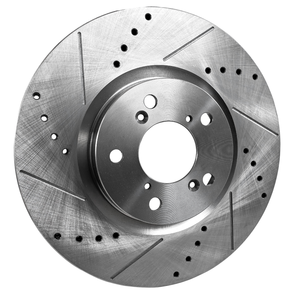 MDX 07-13 / RLX 14-20 FRONT BRAKE DISC RH=LH, Cross-drilled and Slotted