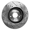 MDX 07-13 / RLX 14-20 FRONT BRAKE DISC RH=LH, Cross-drilled and Slotted