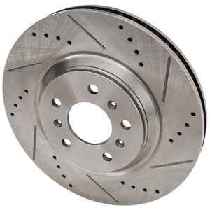 LUCERNE 06-11 / IMPALA 12-13 / IMPALA LIMITED 14-16 FRONT BRAKE DISC RH=LH, Cross-drilled and Slotted