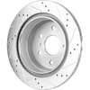 SILVERADO 1500 07-19 / ESCALADE/TAHOE/YUKON 07-20 REAR BRAKE DISC RH=LH, Cross-drilled and Slotted