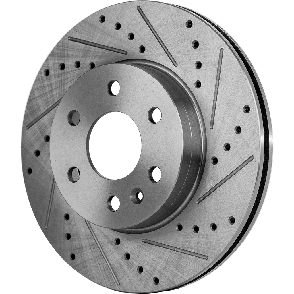 COLORADO/CANYON 15-20 FRONT BRAKE DISC RH=LH, Cross-drilled and Slotted