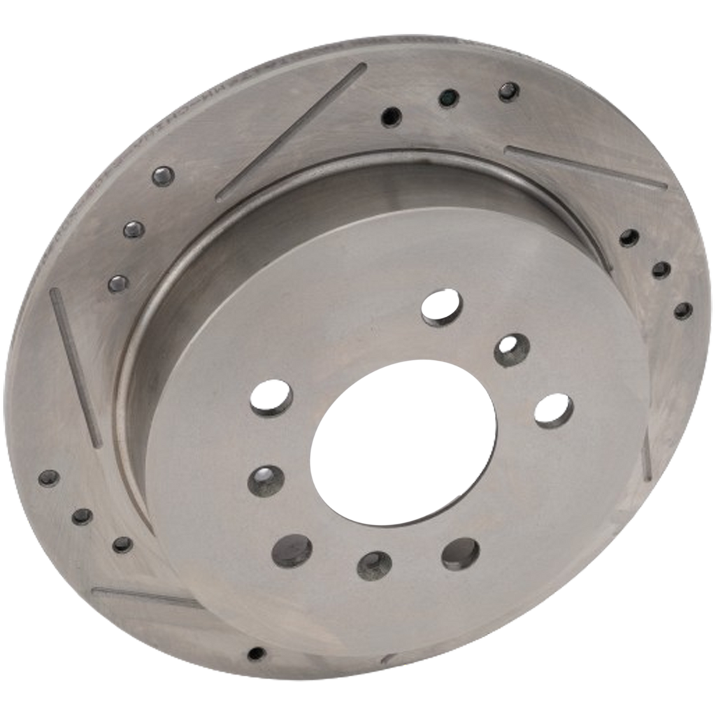 MONTE CARLO 06-07/IMPALA 06-10 REAR BRAKE DISC RH=LH, Cross-drilled and Slotted