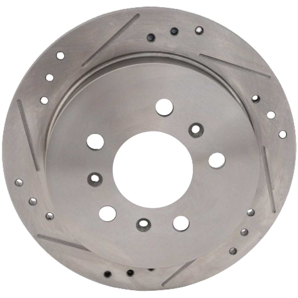 MONTE CARLO 06-07/IMPALA 06-10 REAR BRAKE DISC RH=LH, Cross-drilled and Slotted