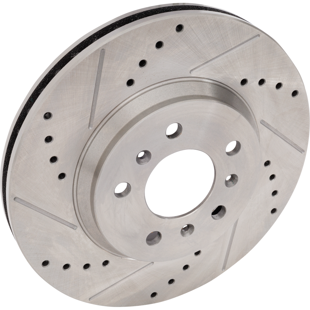 IMPALA 06-13/IMPALA LIMITED 14-16 FRONT BRAKE DISC RH=LH, Cross-drilled and Slotted