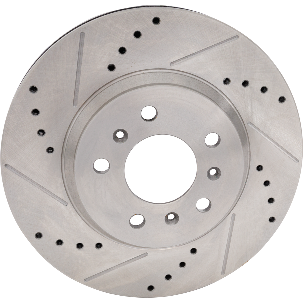 IMPALA 06-13/IMPALA LIMITED 14-16 FRONT BRAKE DISC RH=LH, Cross-drilled and Slotted