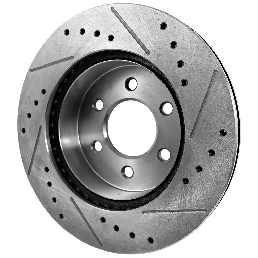 K1500 88-99/TAHOE 95-00/YUKON 92-00 FRONT BRAKE DISC RH=LH, Cross-drilled and Slotted