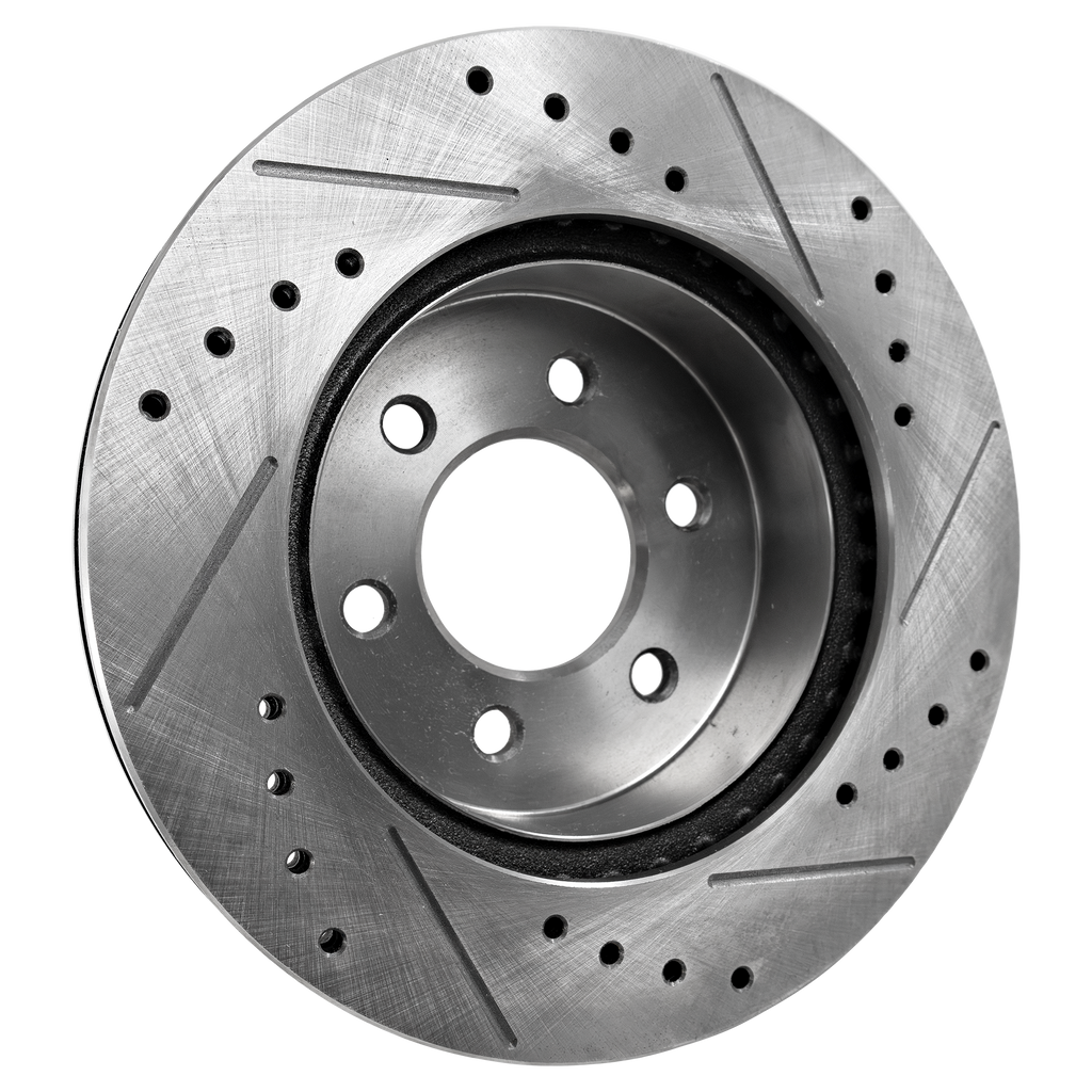 K1500 88-99/TAHOE 95-00/YUKON 92-00 FRONT BRAKE DISC RH=LH, Cross-drilled and Slotted