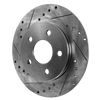 COBALT 05-08/MALIBU 04-12 REAR BRAKE DISC RH=LH, Cross-drilled and Slotted