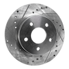 COBALT 05-08/MALIBU 04-12 REAR BRAKE DISC RH=LH, Cross-drilled and Slotted