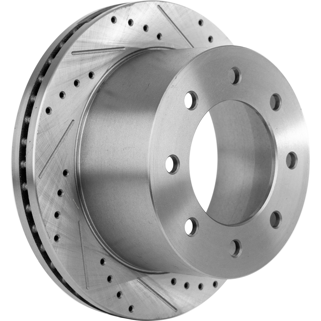 SILVERADO 3500 HD/SIERRA 3500 HD 11-19 REAR BRAKE DISC RH=LH, DRW, Cross-drilled and Slotted