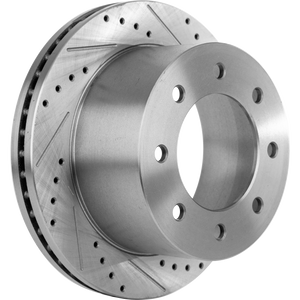 SILVERADO 3500 HD/SIERRA 3500 HD 11-19 REAR BRAKE DISC RH=LH, DRW, Cross-drilled and Slotted