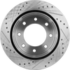 SILVERADO 3500 HD/SIERRA 3500 HD 11-19 REAR BRAKE DISC RH=LH, DRW, Cross-drilled and Slotted