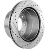 SILVERADO 3500 HD/SIERRA 3500 HD 11-19 REAR BRAKE DISC RH=LH, DRW, Cross-drilled and Slotted