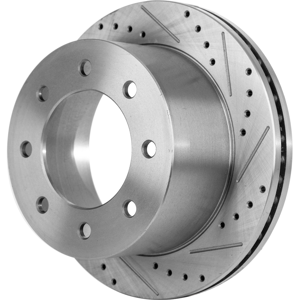 SILVERADO 3500 HD/SIERRA 3500 HD 11-19 REAR BRAKE DISC RH=LH, DRW, Cross-drilled and Slotted