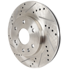 SILVERADO/SIERRA 1500 05-19 / TAHOE 07-20 FRONT BRAKE DISC RH=LH, Cross-drilled and Slotted