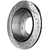 SILVERADO/SIERRA 99-10 / EXPRESS/SAVANA VAN 03-17 REAR BRAKE DISC RH=LH, Cross-drilled and Slotted, Performance Rotor