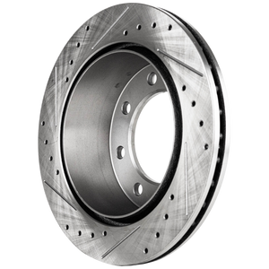 SILVERADO/SIERRA 99-10 / EXPRESS/SAVANA VAN 03-17 REAR BRAKE DISC RH=LH, Cross-drilled and Slotted, Performance Rotor