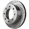 SILVERADO/SIERRA 99-10 / EXPRESS/SAVANA VAN 03-17 REAR BRAKE DISC RH=LH, Cross-drilled and Slotted, Performance Rotor