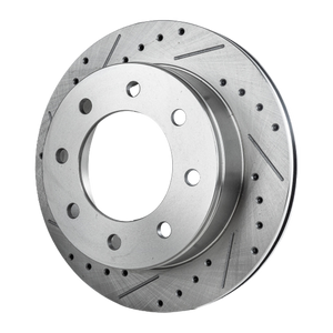 SILVERADO/SIERRA 99-07 / EXPRESS/SAVANA VAN 03-21 REAR BRAKE DISC RH=LH, Cross-drilled and Slotted, Performance Rotor