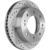 SILVERADO 2500 HD/SILVERADO 3500 HD/SIERRA 2500 HD/SIERRA 3500 HD 11-23 FRONT BRAKE DISC RH=LH, Cross-drilled and Slotted